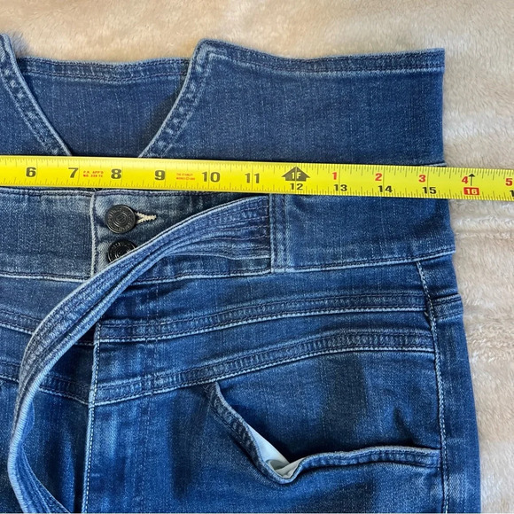 Mother Triple Stack Looker Hi Rise Tie Waist Stretch Skinny Jeans Size 31 - Picture 12 of 15